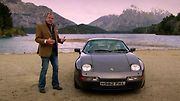 Jeremy Clarkson a Porsche s kontroverzní poznávací značkou.