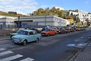 Historie na silnici! Fanoušci starých vozů zaplnili centrum Adamova. Na tradiční Doklikované.
