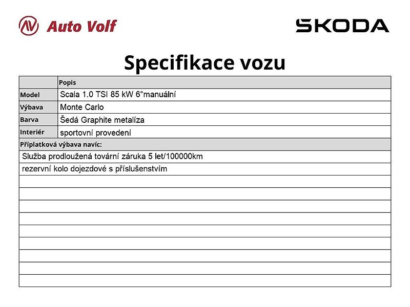 Škoda Scala (2025) Monte Carlo 1.0 TSI 85 kW 6°ma - fotka 6 z 31
