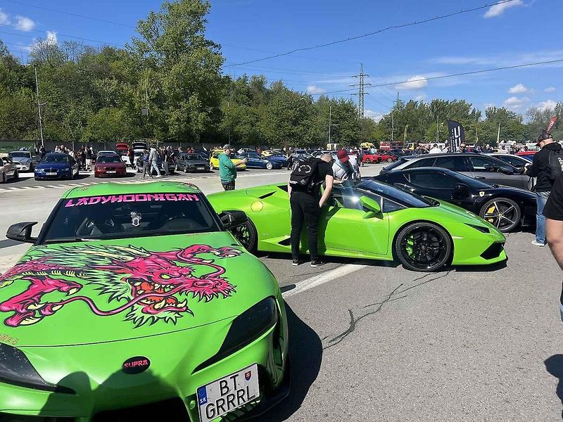 V Ostravě na Librosu se konalo zahájení drift a tuning sezóny, duben 2024.