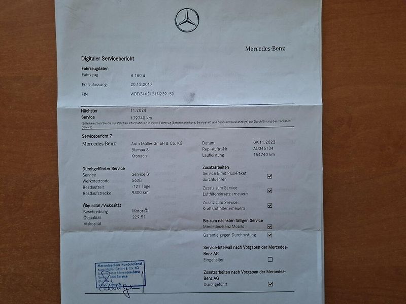 Mercedes-Benz Třídy B (2017) B 180D 80kW -S.KNIHA-SENZORY - fotka 41 z 45