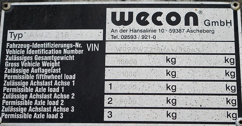Wielton (2017) WECON / TANDEM / BDF / 7,15 ,  - fotka 11 z 14