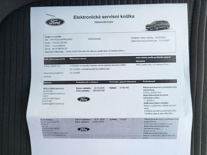 Ford Focus 1.0 EcoBoost mHEV 114kW autom. - fotka 43 z 46