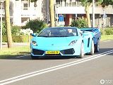 Lamborghini Gallardo Spyder vybavené přípojným vozíkem.