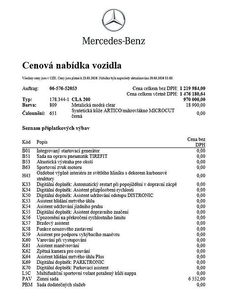 Mercedes-Benz CLA (2026) 200 - fotka 18 z 20
