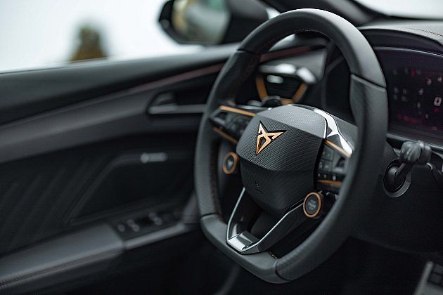 Volant pěkně padne do ruky, zdroj: Se svolením Cupra