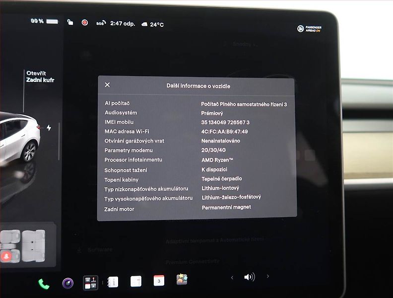 Tesla Model Y (2023) RWD LFP 60kWh, SoH 97% - fotka 29 z 31