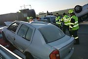 Cvičení, které mělo prověřit všechny složky Integrovaného záchranného systému při hromadné nehodě, se konalo ve středu dopoledne na nově postavené D1 u Přerova.