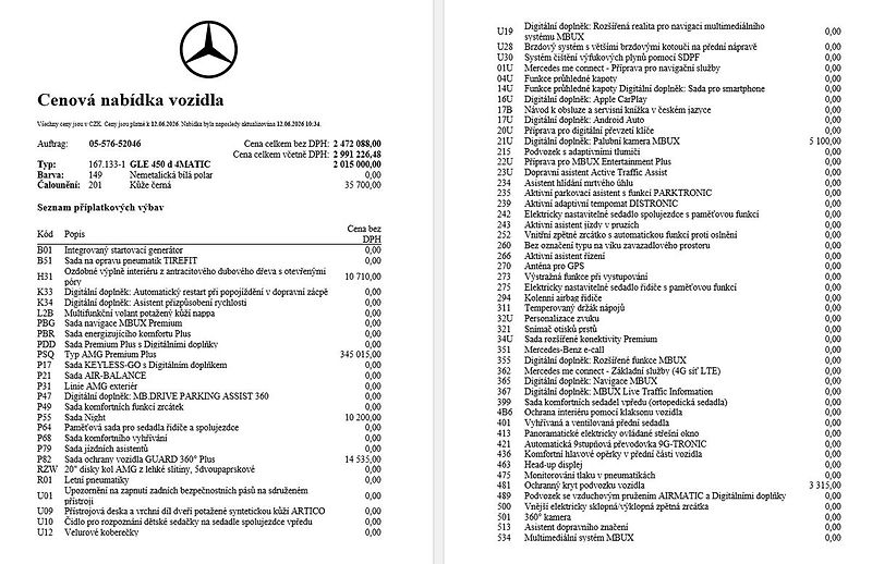 Mercedes-Benz GLE 450d 4M, 1.majitel - fotka 15 z 16