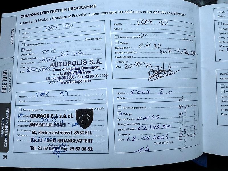 Fiat 500X 1.0T 88 kW, 2 x alu. serviska - fotka 18 z 27
