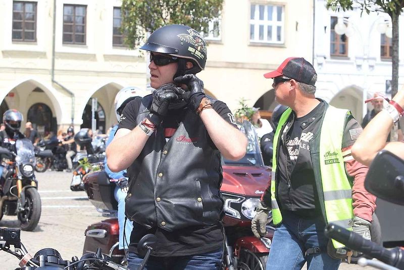 Setkání nadšenců a majitelů motocyklů Indian z celého světa v Českých Budějovicích.