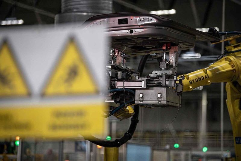 Automobilka Hyundai v Nošovicích, leden 2022.