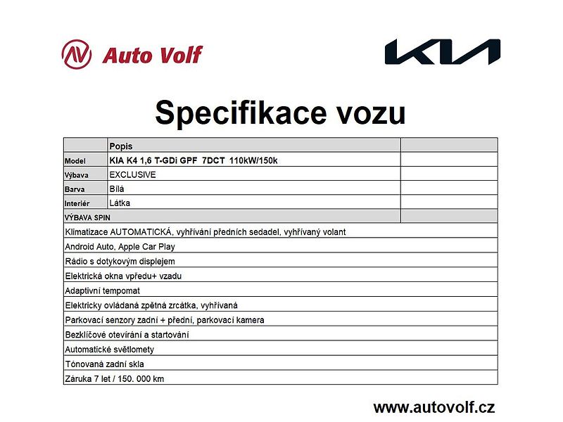 Kia K4 EXCLUSIVE 1,6 T-GDi GPF 7DCT 1 - fotka 2 z 12