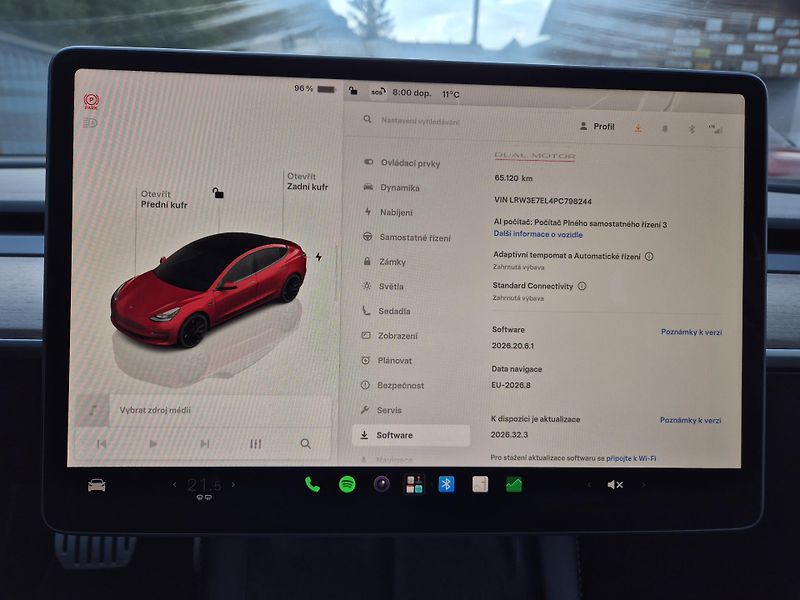 Tesla Model 3 PERFORMANCE 393kw SOH 95,1% - fotka 33 z 45