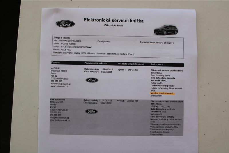 Ford Focus 1,5 TDCi  SERVISKA, ČR - fotka 25 z 29