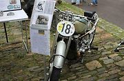 Motocykl DKW z roku 1935, se kterým Harry Asker startoval při II. Sachsenring Rennen v říjnu roku 1951.