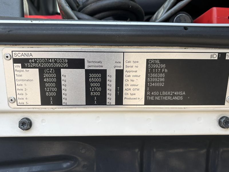 Scania R450 LB 6x2 EURO 6 podvozek  - fotka 12 z 20
