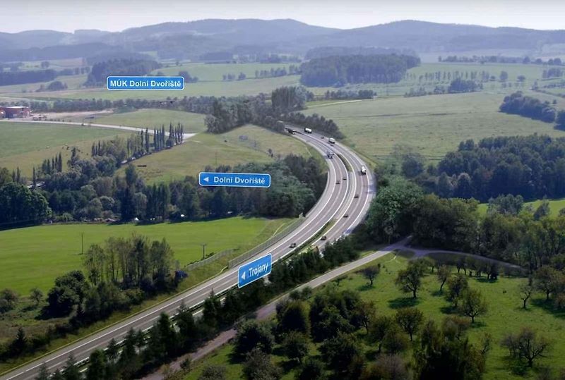 ŘSD staví u hranic s Rakouskem nejjižnější úsek dálnice D3, včetně mimoúrovňové křižovatky Dolní Dvořiště.