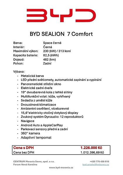 BYD Sealion 7 (2025) Comfort - fotka 8 z 8