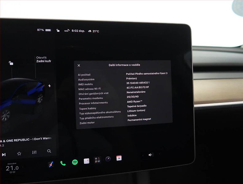 Tesla Model Y (2023) Long Range AWD 79kWh, SoH 93% - fotka 27 z 33