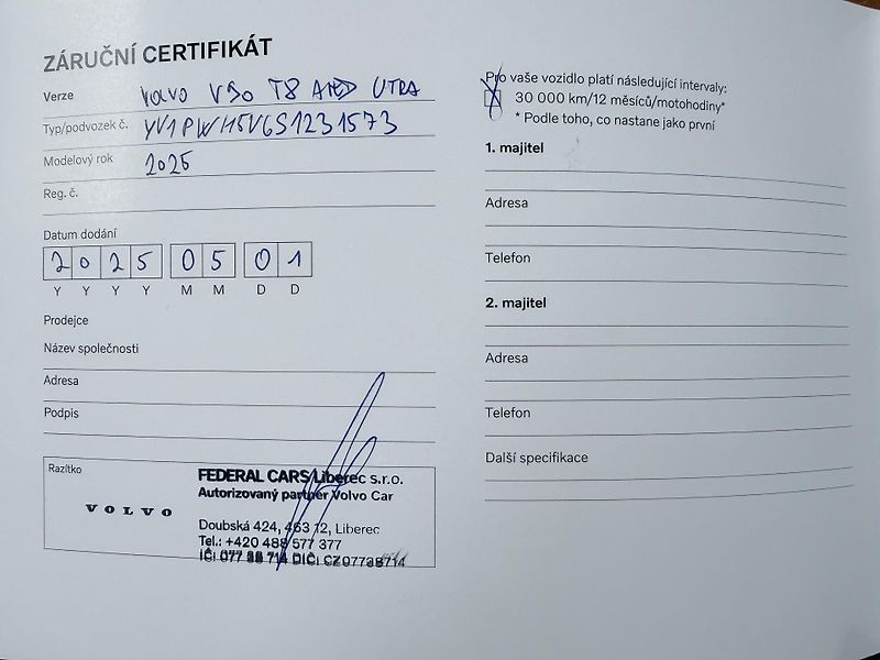 Volvo V90 T8 AWD ULTRA *VZDUCH* + kola - fotka 59 z 60