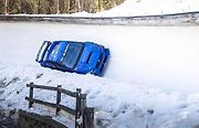Subaru WRX STI na bobové dráze ve Svatém Mořici.
