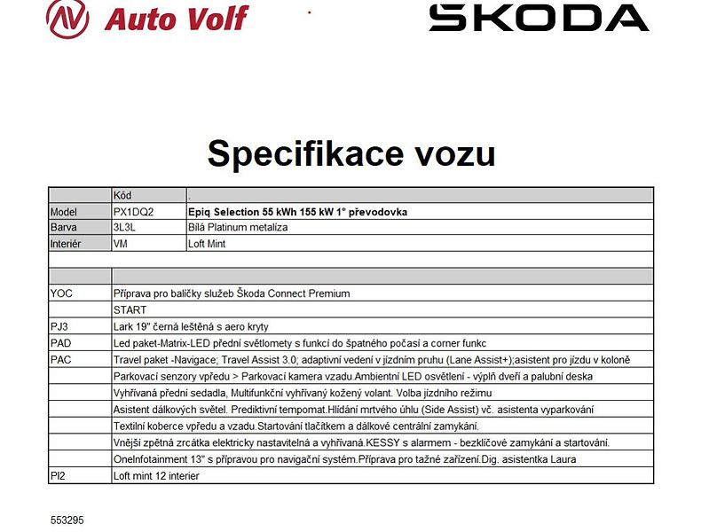 Škoda Epiq Edice Start (Selection) 55kWh - fotka 2 z 2