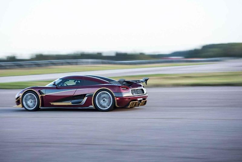 Koenigsegg Agera RS při sprintu 0-400-0.