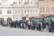 Štědrodenní motorkářská vyjížďka se srazem na Karlově náměstí v Kolíně.