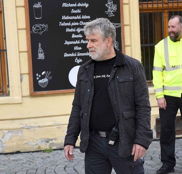 Z natáčení komedie Když se zhasne v Olomouci