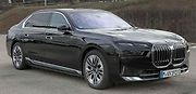 První čistě elektrické BMW i7, konkrétně na snímku BMW 750e (G70).