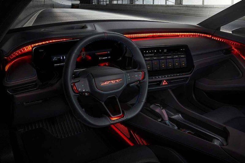Koncept elektrického modelu Dodge Charger Daytona SRT.
