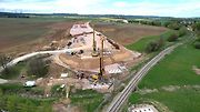 Snímky z výstavby dálnice D35 Džbánov - Litomyšl, duben 2025