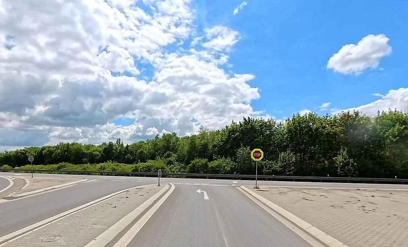 Riziková křižovatka silnice I/67 a I/59 v Karviné.