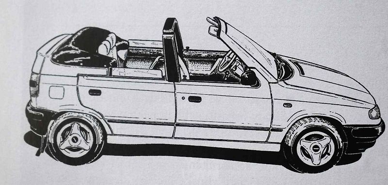 Jízda ve vozech Škoda s otevřeným nebem nad hlavou nebyla rozhodně pro každého
