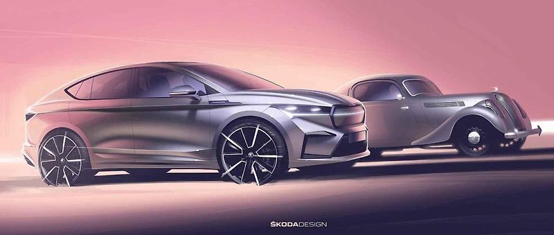 Skica Škoda Enyaq Coupe
