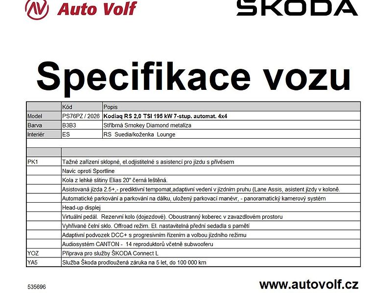 Škoda Kodiaq RS 2,0TSI 195kW - fotka 2 z 2