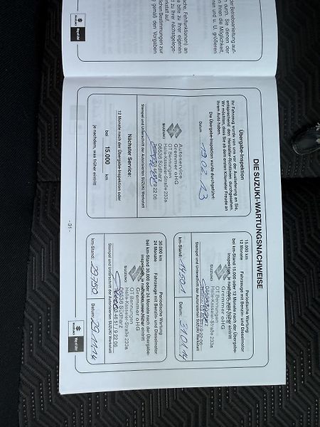 Suzuki Jimny 1,3 4x4 Servisní kniha - fotka 16 z 21