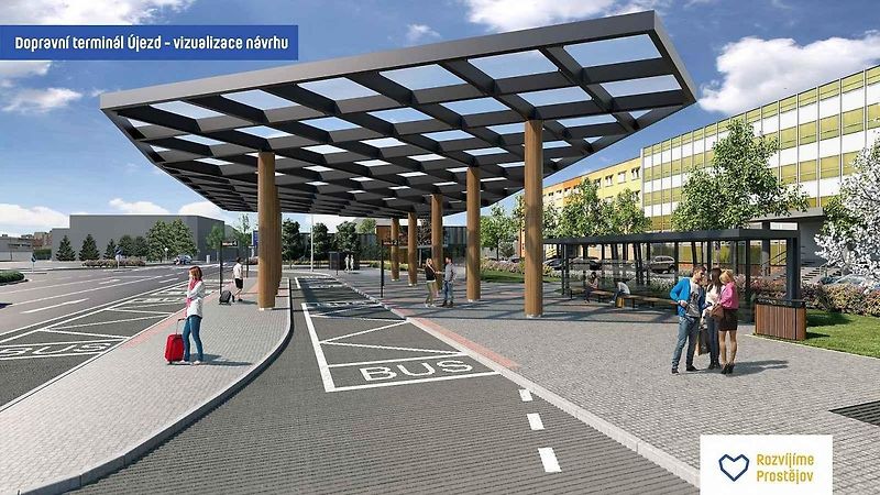 Palačovská spojka. Vizualizace mimoúrovňové křižovatky Palačov z informačního videa ŘSD