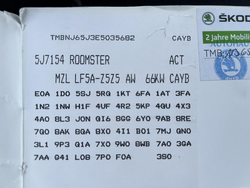 Škoda Roomster 1.6TDI 66KW,KLIMA,ESP,1MAJ - fotka 39 z 43