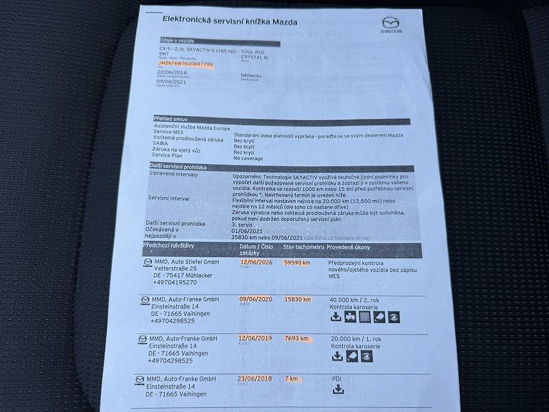 Mazda CX-5 (2018) 2.0 G-165 Full LED Navi Kamera - fotka 29 z 47