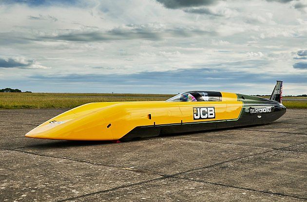 Monopost JCB Hydromax se v srpnu v Bonneville pokusí překonat světový rychlostní rekord vozu s vodíkovým pohonem, zdroj: JCB
