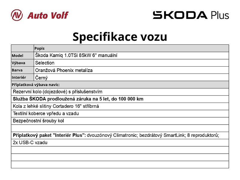 Škoda Kamiq (2025) Selection 1.0TSi 85kW 6°manuál - fotka 6 z 25