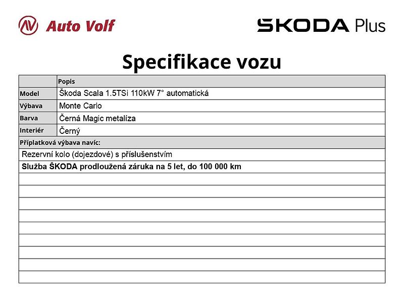 Škoda Scala (2025) Monte Carlo 1.5TSi 110kW 7°aut - fotka 6 z 31