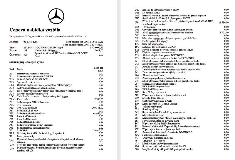 Mercedes-Benz GLC 220d 4MATIC kupé - fotka 15 z 16