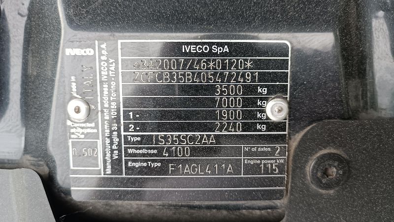 Iveco Daily 35S16V 78t km !! 16m3 klima - fotka 19 z 19