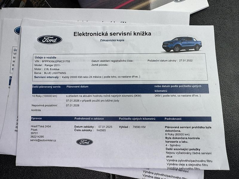 Ford Ranger Limited 157kw + tažné z. - fotka 49 z 54