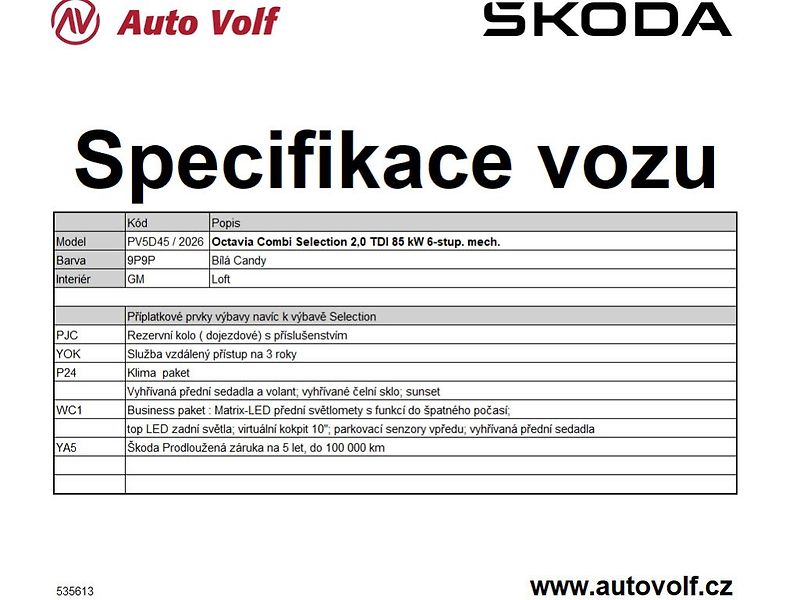 Škoda Octavia Selection 2,0TDI 85kW - fotka 2 z 2