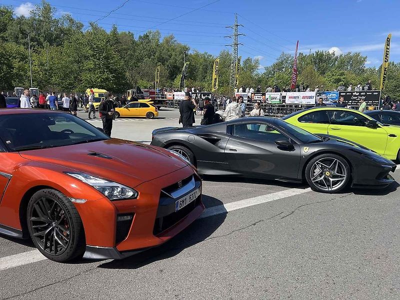 V Ostravě na Librosu se konalo zahájení drift a tuning sezóny, duben 2024.