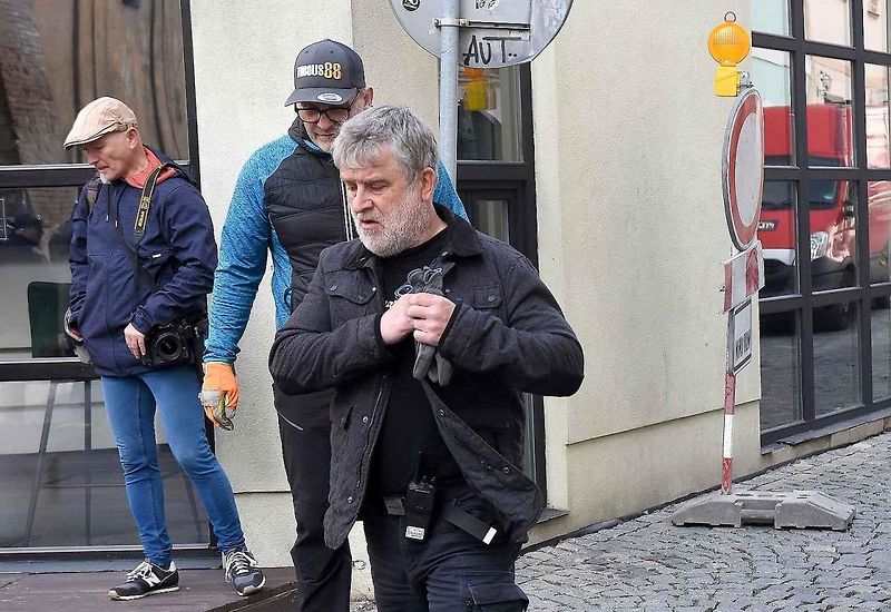 Z natáčení komedie Když se zhasne v Olomouci